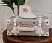 Personalized Natural Keepsake Baby Box - Keepsake Suitcase, Memory Case, Baby Memento Box, Vintage Suitcase - Handmade & Hand-crafted - New Baby Gift - Brand DAISY FIELDS - Soft Gray Color