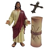Estatua de Jesucristo Genérico - Decoración Religiosa de Resina Pintada a Mano | Decoración Jesucristo | Para Sala Dormitorio Oficina Mesa Trabajo Biblioteca Entrada Alféizar Ventana