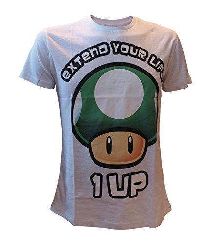 Nintendo T-Shirt -L- Extend Your Life (weiss)