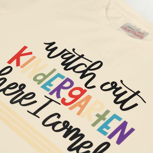 Image of First Day of Kindergarten Shirt First Day of School Gifts for Kids Kindergarten Shirts for Girls T-Shirt Top