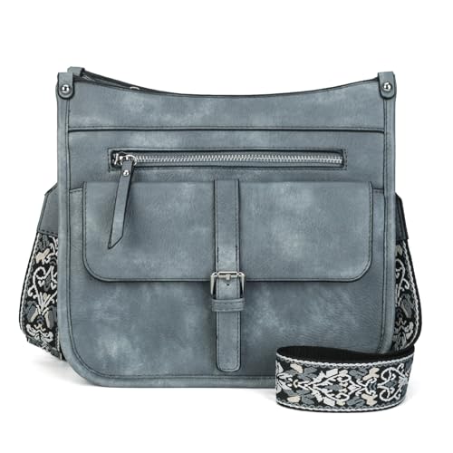 Sac à bandoulière femme multi-poches : petit sac à main tendance en jacquard