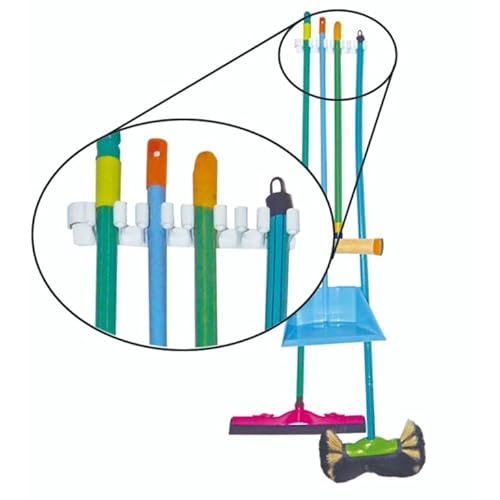 Suporte Prático Para Vassouras e Mangueiras 23cm