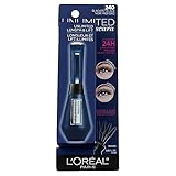 L'Oréal Paris Makeup Unlimited Lash Lifting and Lengthening Waterproof Mascara, Instant Lash Lift Effect, Two-Position Wand, Straight or Bent, Customize your Lash Look, Blackest Black, 0.26 fl. oz.