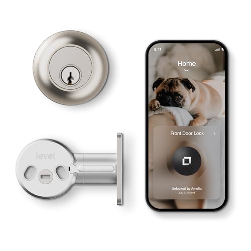 Locks Level Lock Smart Lock – World’s Smallest, Most Beautifully Designed Matter-Over-Thread Deadbolt – Level App for iOS & Android | Works with Apple Home (Satin Nickel) SmartThings Compatible Locks Level Lock Smart Lock – World’s Smallest, Most Beautifully Designed Matter-Over-Thread Deadbolt – Level App for iOS & Android | Works with Apple Home (Satin Nickel) SmartThings Compatible