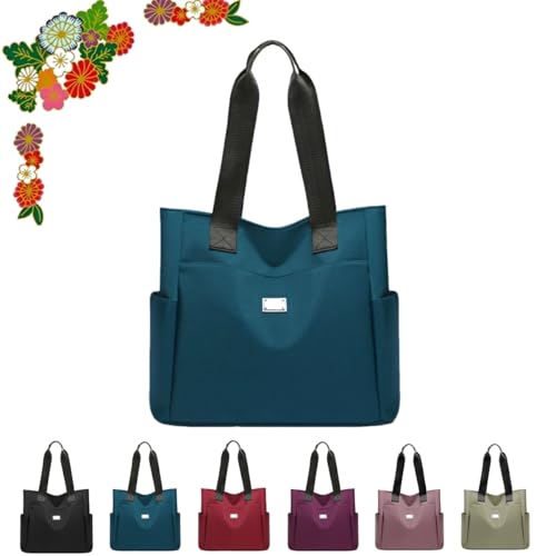 Large Capacity Water Repellent Multi Pocket Nylon Shoulder Bag - 2025 New Large Capacity Waterproof Nylon Multi PocketBag