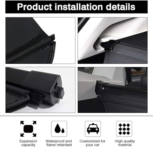 Cubierta de carga retráctil para maletero de Volvo XC90 2014-2021 6