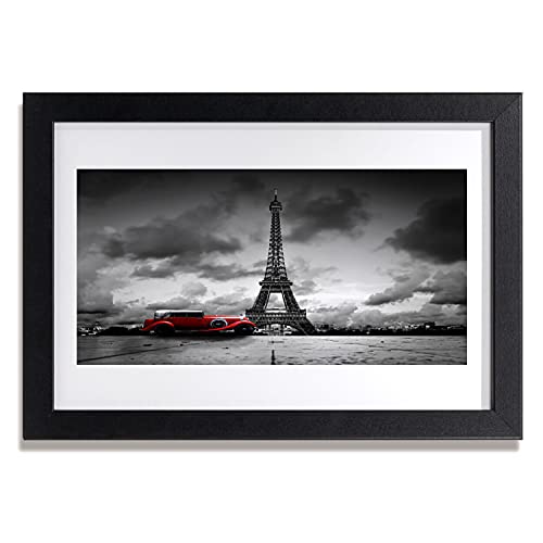 Affiche encadrée Tour Eiffel photo Paris cadre mural 30x20 cm salon chambre cuisine