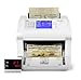 Silver by AccuBANKER USD EUR CAD GBP MXN Money Counter Machine, Quick Mixed Denomination Bill Counter, Counterfeit Detection UV/MG/IR/DD/MT/DBL/HLF/CHN, with Printer Included, S6500