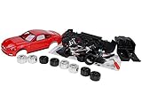 Fahrzeug ist ca 18 cm lang alles-meine.de GmbH Ford Mustang VI Coupe Rot Ab 2014 39126 Bausatz Kit 1/24 Modell Auto mit individiuellem Wunschkennzeichen