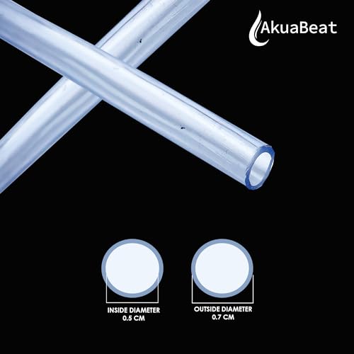 Image of Water Purifier Extension Food Grade Silicone Tube Compatible with Aquaguard Sure Delight 2X RO+UV+UF - Flexible 1.5 Meter Silicone Pipe, Semi Transparent, 5mm ID, 7mm OD.