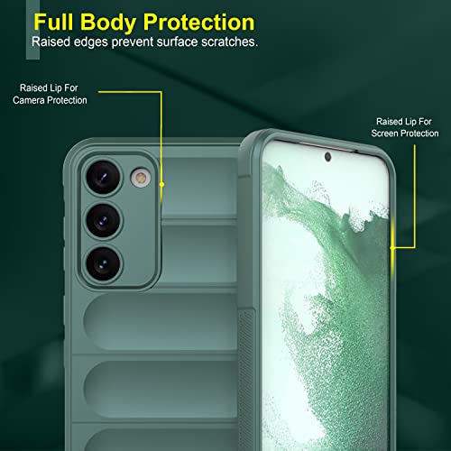 Image of Amazon Brand - Solimo Mobile Cover for Samsung Galaxy S23 Plus (Silicone DarkGreen)