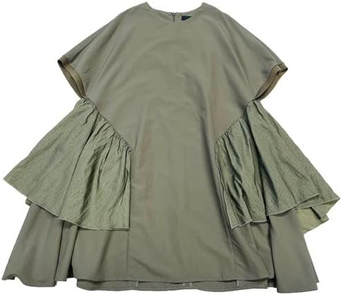Amazon Co Jp ヌヌフォルム サイドフリル ワンピース カーキ 14 Nf17 422 154kh ベビー服 キッズ 服 ファッション小物