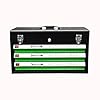 PrimeUtensili Cassetta Attrezzi Portatile con 143 Pezzi, Metallo, 3 Scomparti, Nero e Verde, 45x20x21 cm, Set Completo di Utensili per Riparazioni