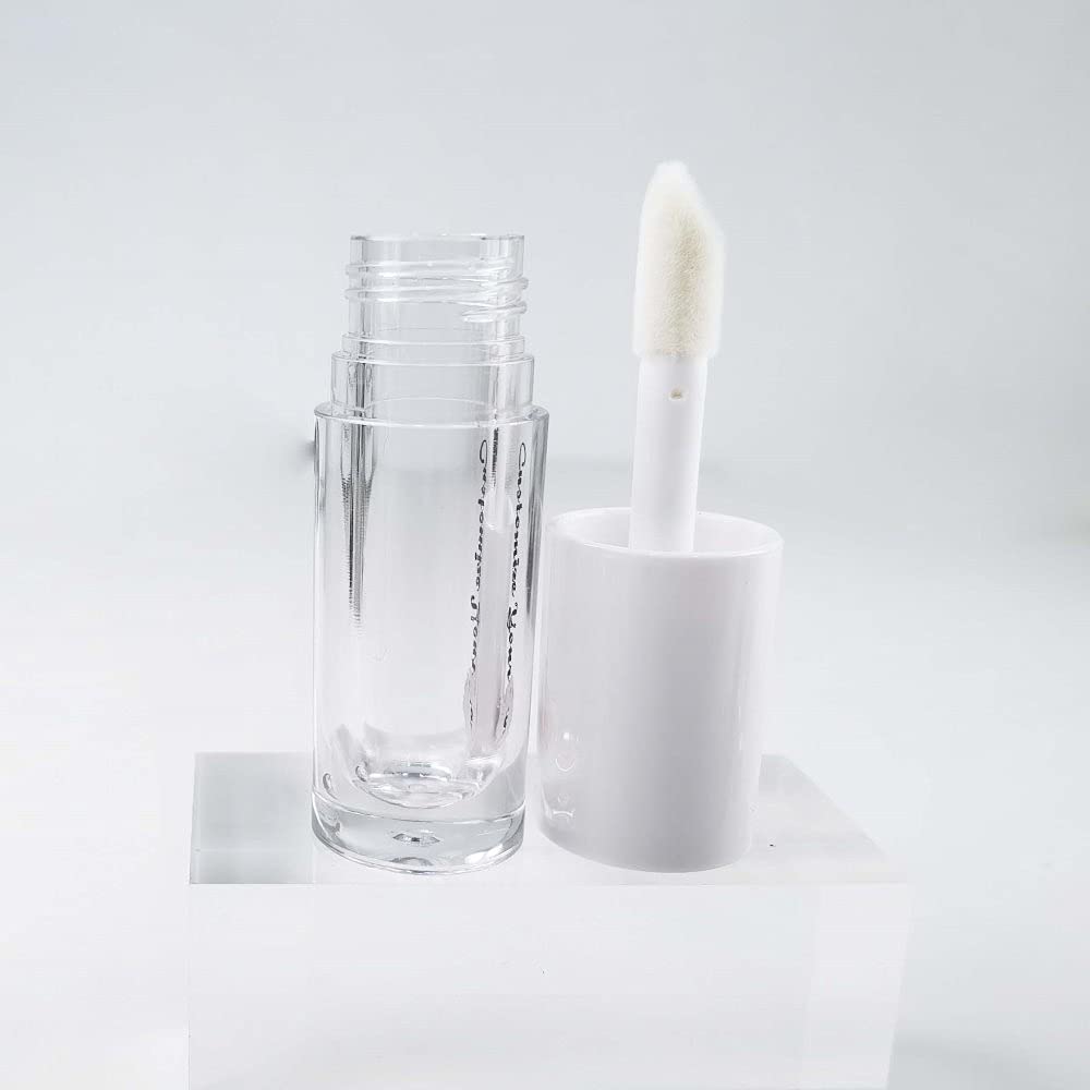 COSIDEA 70 tubos vacíos de brillo de labios de 6 ml para bricolaje brillo de labios, recipientes de brillo de labios blancos