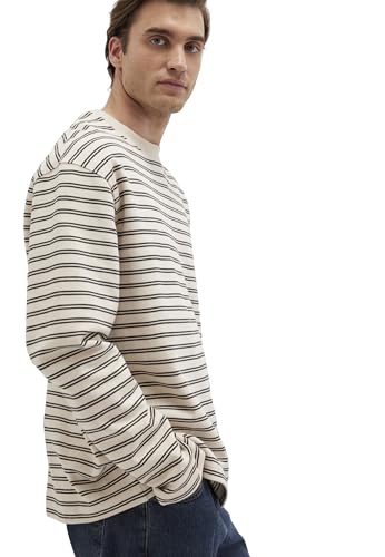 Sweatshirt Mavi hombre sweater stripe con acabados suaves 4