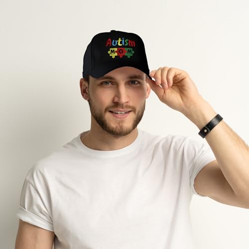 Image of Embroidered Baseball Cap for Women Men Adjustable Baseball Hat Black Baseball Cap Trucker Hat