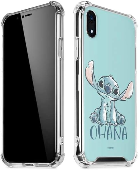 Skinit Clear Phone Case Compatible with iPhone XR - Officially Licensed Disney Lilo and Stitch Pattern Design