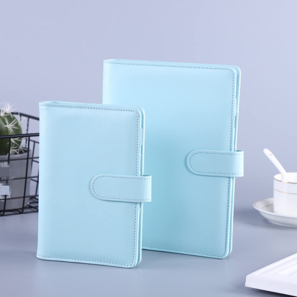 A6/A5 PU Cuero DIY Binder Notebook Cover Diario Agenda Planner Paper Cover Papelería escolar,Pink,A5