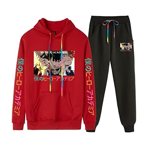 Fdetfs My Hero Academia Hoodie, Long Sleeve Pullover, Cartoon Sweatshirt Sportswear for Teen Girl Boy-F|| S Cover