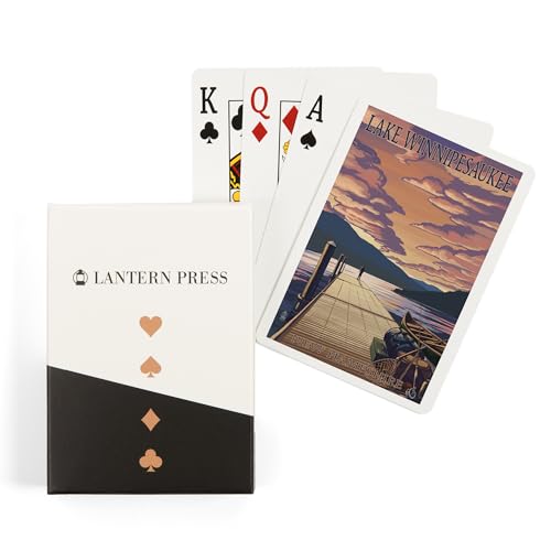 Baraja de 52 cartas tamaño póker scenic Lake Winnipesaukee