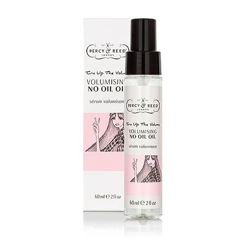 Percy & Reed Turn Up the Volume Volumising No Oil Oil - Lightweight Formula, Instant Hydration - Smoothing & Protecting. Adds Volume & Shine. Free From Sulphates & Parabens. Vegan Friendly - 60ml