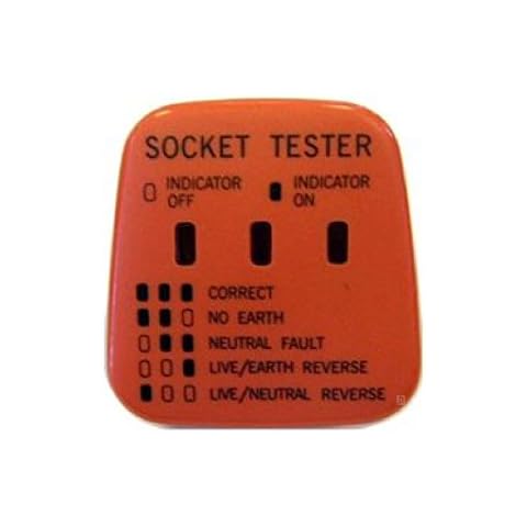 UK Mains Socket Tester 240v Polarity Test / 3 Pin Plug House Electrical Wiring Cover