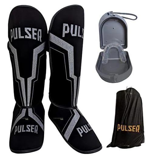 Protetor Canela Caneleira Muay Thai Kickboxing Pulser Fight Profissional + B-r-i-n-d-e
