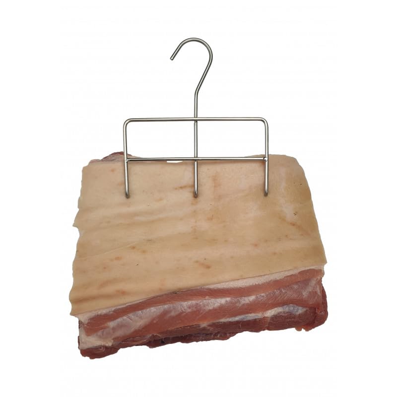 AlcoFermBrew Räucherhaken für Fleisch und Fisch (5 x Haken zum Räuchern Großer Fleischstücke)