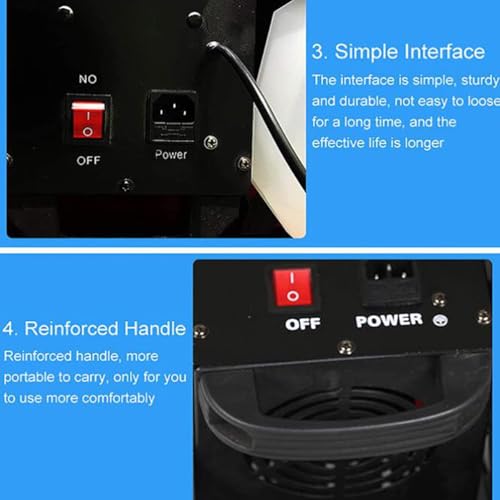 Machine à neige 1000W avec réservoir 5L et télécommande filaire