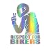 Yunobi Autocollants réfléchissants pour voiture - Respect for Bikers cyclistes - Autocollants de voiture - Décoration de voiture - Décoration pour fenêtre de voiture