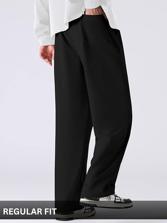 Image of GRECIILOOKS Men's Loose Mid Rise Regular | Sports Stylish Track Pant | Trouser (Available in Plus Size)