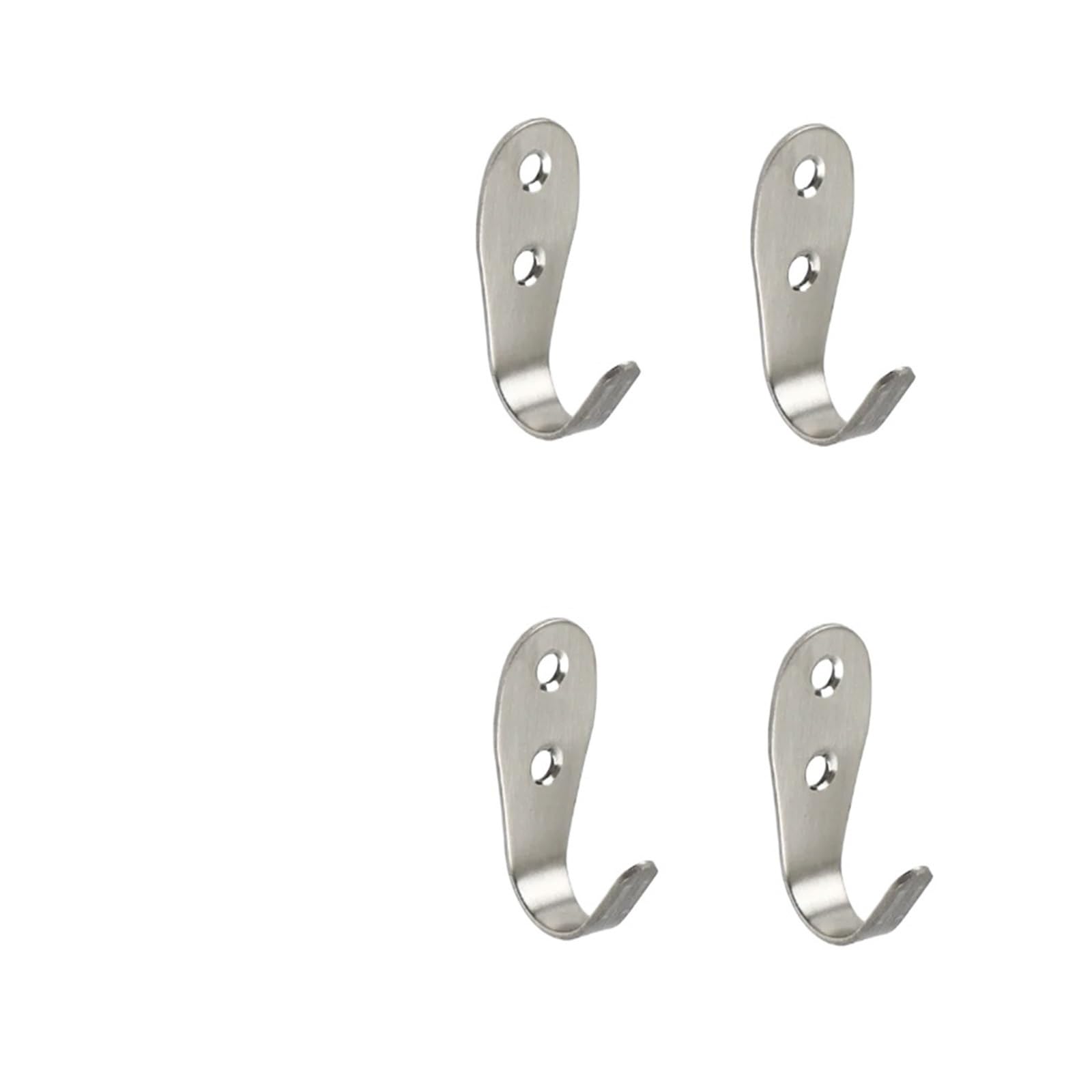 Dsfvervd Silver-Large-4Pc Coat Hook Robe Hook Hooks For Hanging Wall Mounted Coat Rack(Silver-Large-4Pc)
