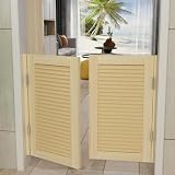 Porte a battente in stile occidentale per bar, in legno massello, porta divisoria per cucina/ingresso, 70 x 90 cm, design rustico e facile da installare
