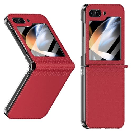 Étui Galaxy Z Flip 5 antichoc : finis les bris de charnière avec ce cuir rouge