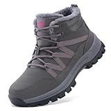 Women Snow Boots Warm Comfortable Waterproof Lace Up Anti-Slip Warm Ankle Winter Booties Fashion Sneaker Boots