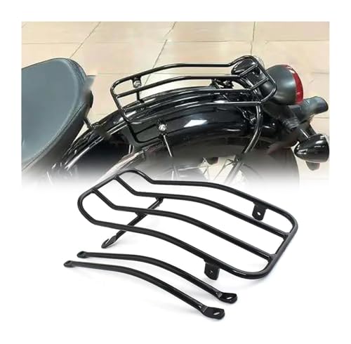 Motorrad Gepäckträger Halterung Für Triumph Für Bonneville Für Bobber 2017-2020 Motorrad Solo-Sitz Gepäckträger Hinten Ablagefächer Topcase Schwarz