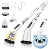 Electric Spin Scrubber for Bathroom, Shower Scrubber with Long Handle