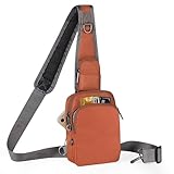 【Imperméable et multi-compartiments】 : fabriqué en tissu nylon imperméable pour homme (résistant à la sueur/pluie légère ; pas 100 % étanche); Compartiment principal : insert en maille + mousqueton pour clés ; Compartiment avant : 3 emplacements pour cartes protégés RFID + poche passeport ; poche bandoulière pour pièces de monnaie/écouteurs ; poche arrière cachée : poche zippée pour l'argent liquide/cartes de réserve.