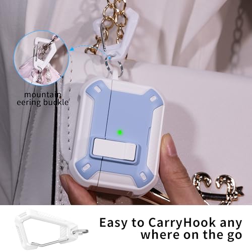Image of RFUNGUANGO for AirPods Pro 2 Case, White Blue