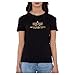 Produktbild ALPHA INDUSTRIES Damen New Basic T HOL. Print Wmn Kurzarm Shirt, Black/Gold Crystal, M