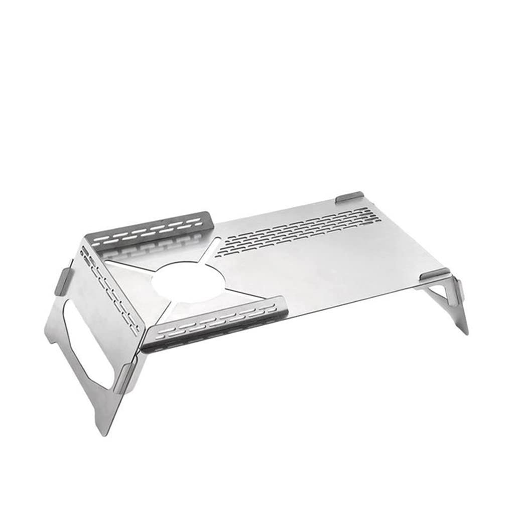 Table de camping pour réchaud à gaz avec pare-brise intégré