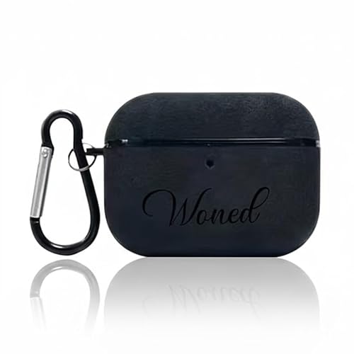 �J�X�^�}�C�Y�\�ȃt�F�C�N���U�[ AirPods �P�[�X�AAirPods 1/2/3/4/Pro AirpodsPro2 Pro 3 �Ή��A���O�����t���A�J���r�i�t���A�V���o�[ (�u���b�N, Airpods Pro2)