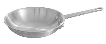 Keystone 31H-016 Aluminum Fry Pan, 12" Diam., Natural Finish