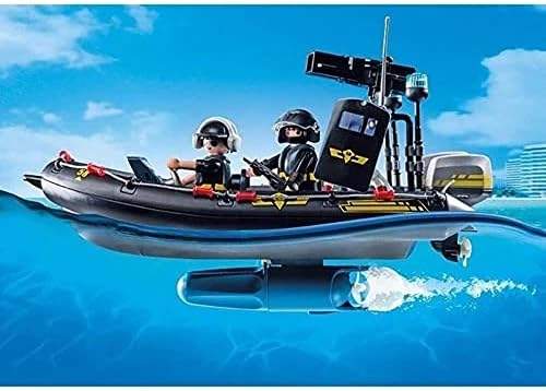Playmobil City Action 9362 SWAT Boat, Floats On Water, For Children Ages 5+