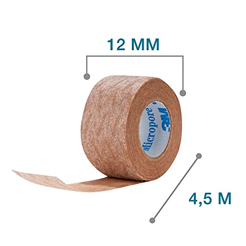 Nexcare, 3M, Micropore, Bege, 12mm x 4,5m