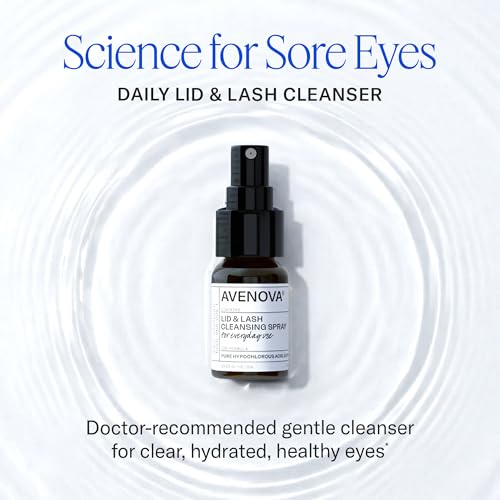 Avenova Eyelid and Eyelash Cleanser Spray - 20ml Bottle - Gentle Everyday Pure Hypochlorous Acid Spray for Eye Irritation - Image 3