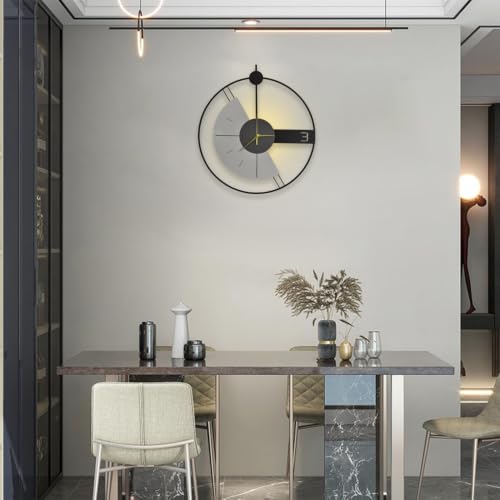 Image of Smartway Celestia 6 Watt LED Wall Lamp with Analog Clock | Modern Decorative Wall Light with 3 Color Modes | Stylish Wall Clock Light for Bedroom, Living Room, Hall & Bedside | 1-Year Warranty