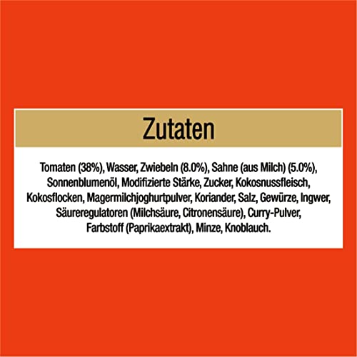 Ben’s Original Sauce - Multipack - Süß-Sauer ohne Zuckerzusatz (6 x 395g) I Rotes Cremiges Curry (6 x 400g), 12 Gläser (6 x 395g I 6 x 400g)