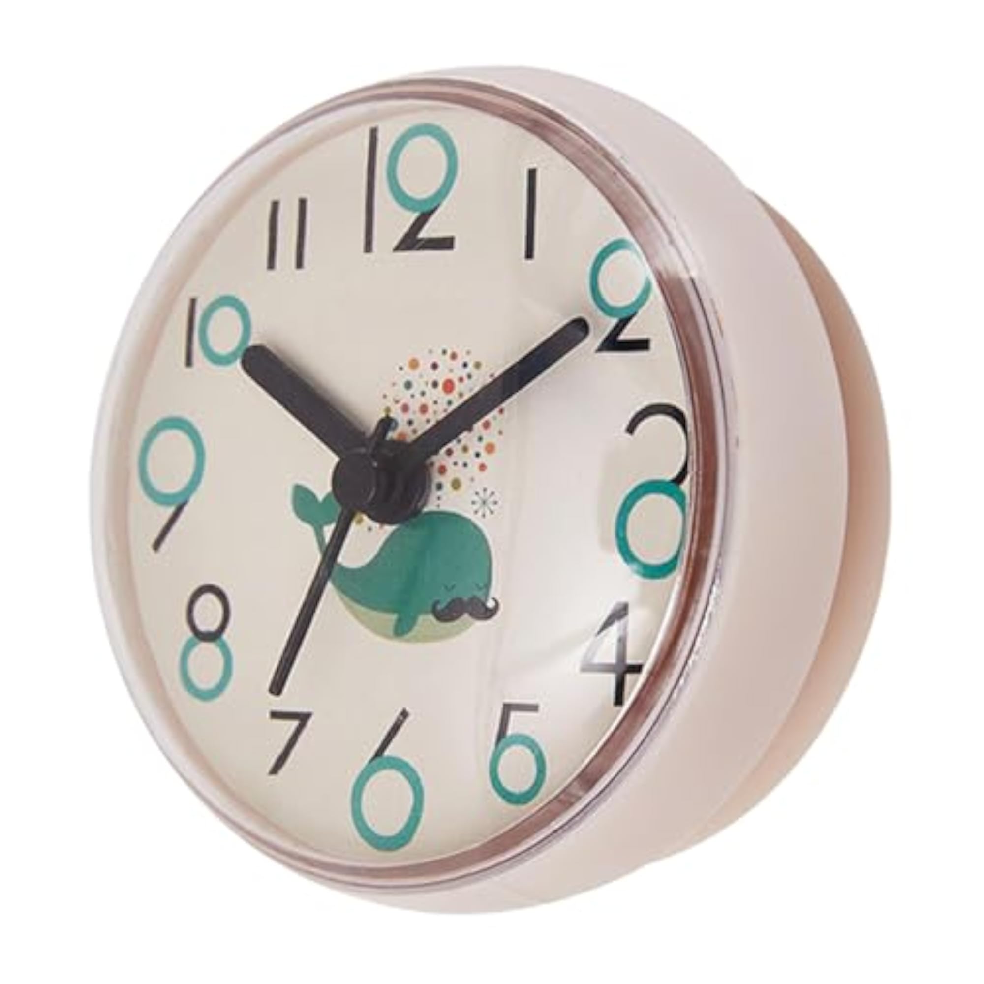 Bathroom Shower Clock Wall Hanging Water Resistant for Toilet Kitchen