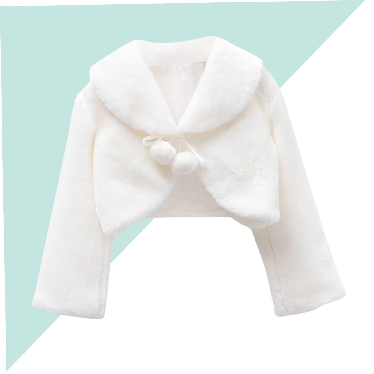 COLLBATH 2 Piezas Tippet de Invierno de los niños de Las Flores Vestido de Navidad de Las niñas Vestido Hombro Capa niño niños de Las Flores Tippet Hermosa de de Flores